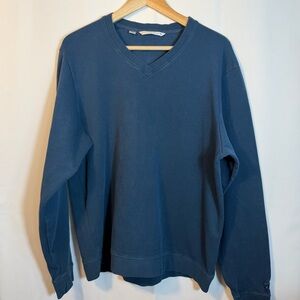 Cutter & Buck Men's Deep Blue V-Neck Sweater